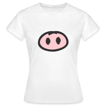 porc - T-shirt Femme - blanc - Devant - AI Model Female 172 dark (172cm)