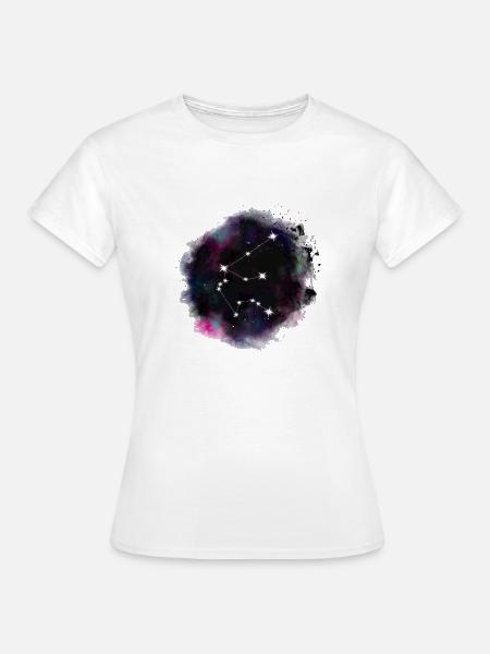 Wassermann/ Aquarius Sternzeichen im Universum - Frauen T-Shirt - Weiß