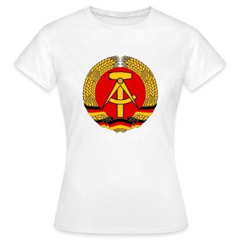 Emblème de la RDA - T-shirt Femme - blanc - Devant - AI Model Female 172 dark (172cm)