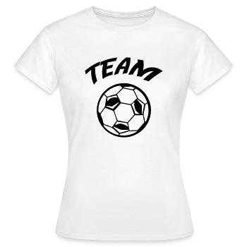 Équipe de football - T-shirt Femme - blanc - Devant - AI Model Female 172 dark (172cm)