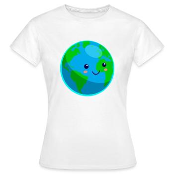 Earth - Frauen T-Shirt - Weiß - Vorne - AI Model Female 172 dark (172cm)