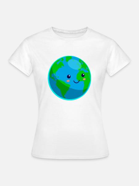 Earth - Frauen T-Shirt - Weiß