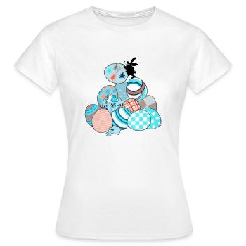 Der Osterhase - Frauen T-Shirt - Weiß - Vorne - AI Model Female 172 dark (172cm)