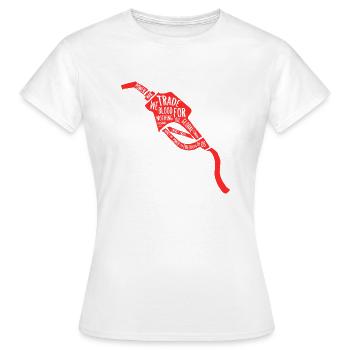 Blood Oil - T-shirt Femme - blanc - Devant - AI Model Female 172 dark (172cm)