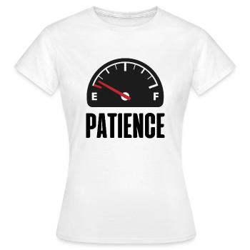 panne de patience - T-shirt Femme - blanc - Devant - AI Model Female 172 dark (172cm)