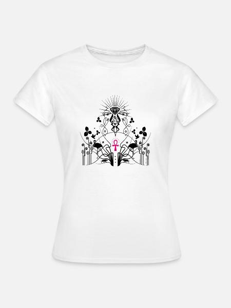 Croix ankh - T-shirt Femme - blanc