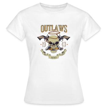 Hors-la-loi que le Far West appelle - T-shirt Femme - blanc - Devant - AI Model Female 172 dark (172cm)