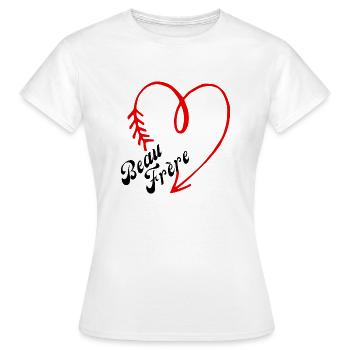 beau frère cœur - T-shirt Femme - blanc - Devant - AI Model Female 172 dark (172cm)
