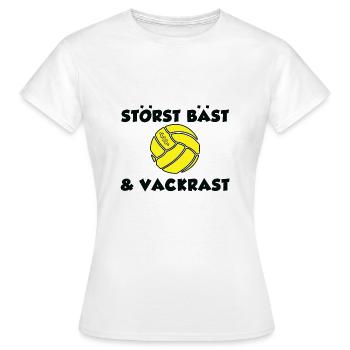 Le plus grand, le meilleur et le plus beau - T-shirt Femme - blanc - Devant - AI Model Female 172 dark (172cm)