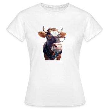 Madame la vache - Frauen T-Shirt - Weiß - Vorne - AI Model Female 172 dark (172cm)