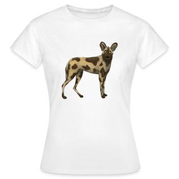 Chien sauvage - T-shirt Femme - blanc - Devant - AI Model Female 172 dark (172cm)