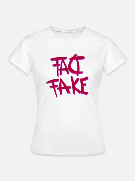 Fact or Fake - Frauen T-Shirt - Weiß