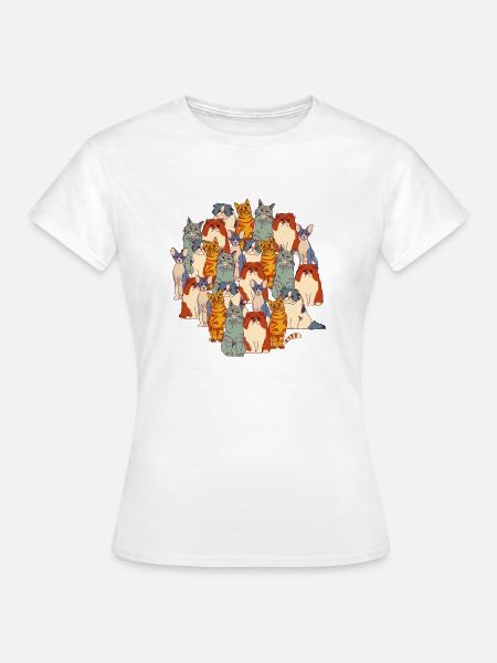 Katzen - Frauen T-Shirt - Weiß