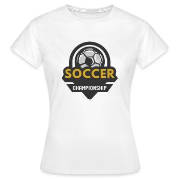 Ballsport - Frauen T-Shirt - Weiß - Vorne - AI Model Female 172 dark (172cm)