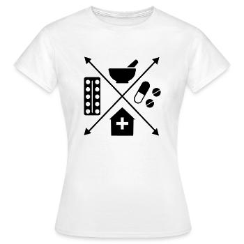 Pharmacie - T-shirt Femme - blanc - Devant - AI Model Female 172 dark (172cm)