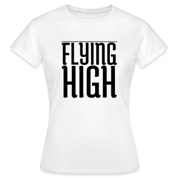 flight adventures jokes aerial acrobatics - Frauen T-Shirt - Weiß - Vorne - AI Model Female 172 dark (172cm)