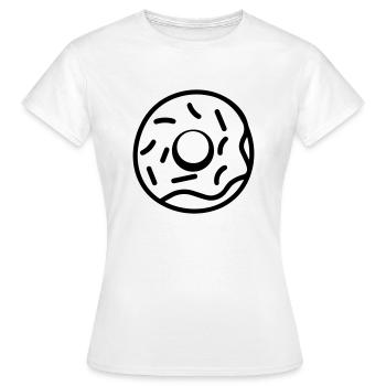 donut - T-shirt Femme - blanc - Devant - AI Model Female 172 dark (172cm)