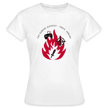 Indie Gaming Suppoter - Women's T-Shirt - white - Front - AI Model Female 172 dark (172cm)