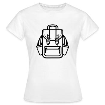 Backpack - Women's T-Shirt - white - Front - AI Model Female 172 dark (172cm)
