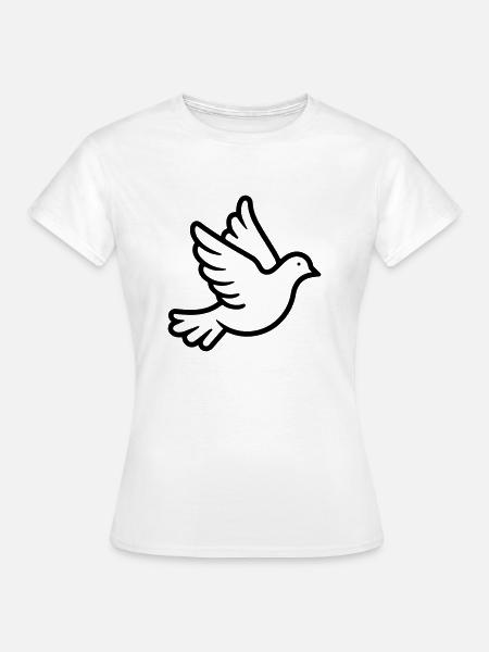 Taube - Frauen T-Shirt - Weiß
