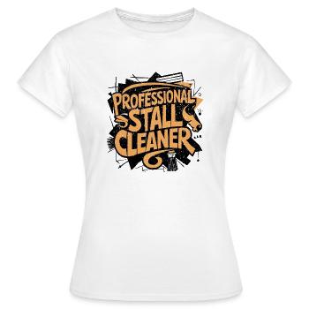 Pour les vrais professionnels stables avec le sens de l’humour - T-shirt Femme - blanc - Devant - AI Model Female 172 dark (172cm)