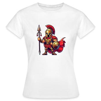 Spartiates - T-shirt Femme - blanc - Devant - AI Model Female 172 dark (172cm)