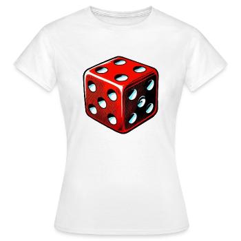 cube - T-shirt Femme - blanc - Devant - AI Model Female 172 dark (172cm)