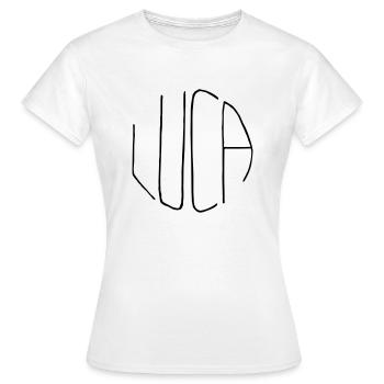 Luca - T-shirt Femme - blanc - Devant - AI Model Female 172 dark (172cm)