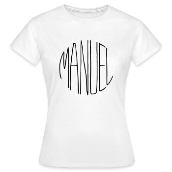 Manuel - T-shirt Femme - blanc - Devant - AI Model Female 172 dark (172cm)