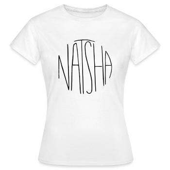 Natasha - Frauen T-Shirt - Weiß - Vorne - AI Model Female 172 dark (172cm)