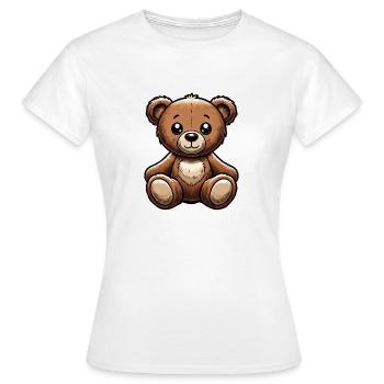 Nounours - T-shirt Femme - blanc - Devant - AI Model Female 172 dark (172cm)