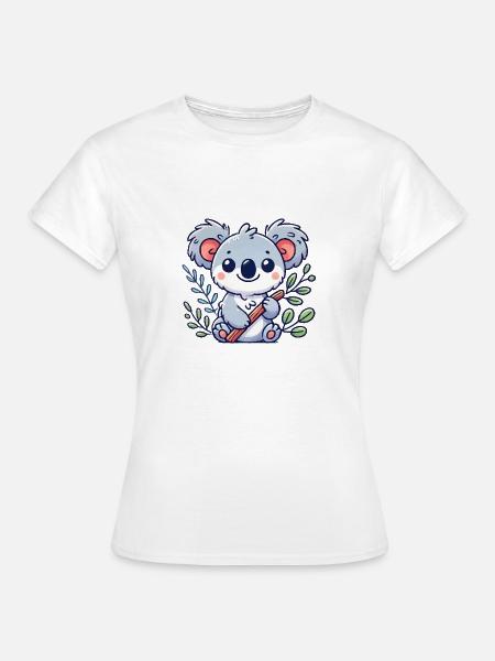 Koalabär Comic - Frauen T-Shirt - Weiß