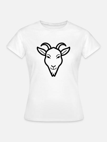 Ziegenbock - Frauen T-Shirt - Weiß