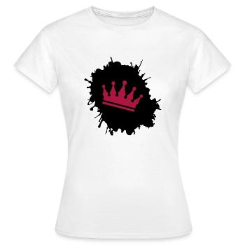 Blobs Crown - Women's T-Shirt - white - Front - AI Model Female 172 dark (172cm)