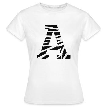 Brief an zebra - Frauen T-Shirt - Weiß - Vorne - AI Model Female 172 dark (172cm)