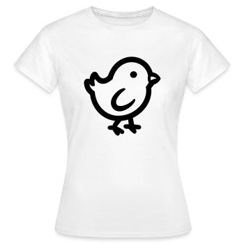 chick - Women's T-Shirt - white - Front - AI Model Female 172 dark (172cm)
