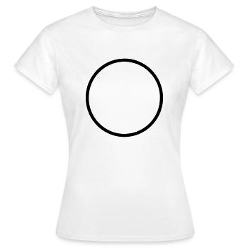 kreis - Frauen T-Shirt - Weiß - Vorne - AI Model Female 172 dark (172cm)