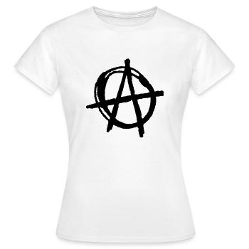 Anarchy - Women's T-Shirt - white - Front - AI Model Female 172 dark (172cm)