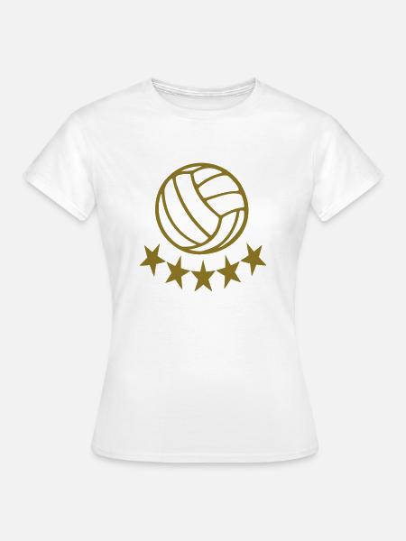 Volleyball - Frauen T-Shirt - Weiß