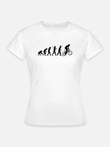 evolution mountain bike - Women's T-Shirt - white