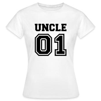 Oncle - T-shirt Femme - blanc - Devant - AI Model Female 172 dark (172cm)