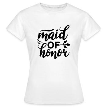 demoiselle d’honneur - T-shirt Femme - blanc - Devant - AI Model Female 172 dark (172cm)