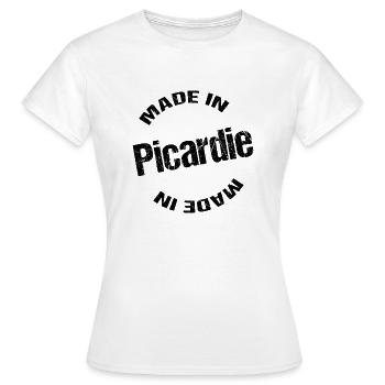 made in picardie - Frauen T-Shirt - Weiß - Vorne - AI Model Female 172 dark (172cm)