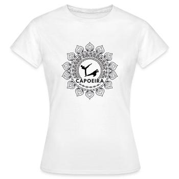 Capoeira Mandala - Frauen T-Shirt - Weiß - Vorne - AI Model Female 172 dark (172cm)