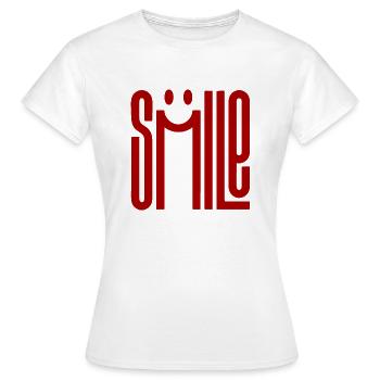 Sourire - T-shirt Femme - blanc - Devant - AI Model Female 172 dark (172cm)