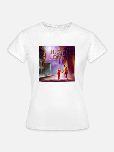 Just Love - Frauen T-Shirt - Weiß