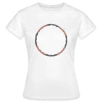 Hula-Hoop Reifen - Frauen T-Shirt - Weiß - Vorne - AI Model Female 172 dark (172cm)