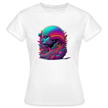 Dribble Head - T-shirt Femme - blanc - Devant - AI Model Female 172 dark (172cm)