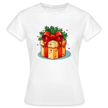 Weihnachtsgeschenk - Frauen T-Shirt - Weiß - Vorne - AI Model Female 172 dark (172cm)
