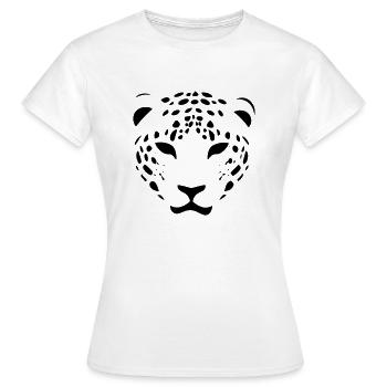 Leopard - Women's T-Shirt - white - Front - AI Model Female 172 dark (172cm)